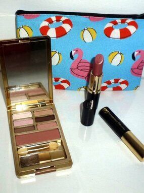 Estee Lauder Gift Set - Sweet Sinner Lipstick, Mascara, Color Palette & Bag